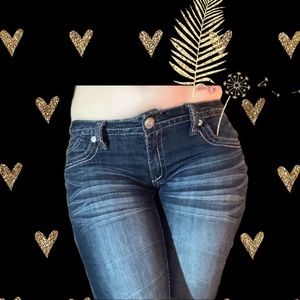 Amethyst Dark Vintage Wash Bootcut Jeans